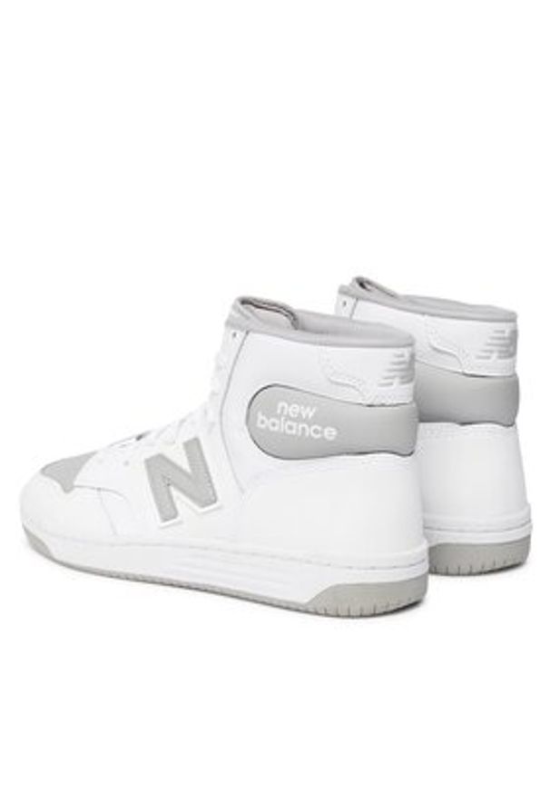 New Balance Sneakersy BB480SCD Biały. Kolor: biały. Materiał: skóra