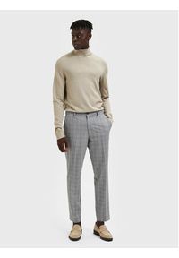 Selected Homme Spodnie materiałowe 16087750 Szary Slim Fit. Kolor: szary. Materiał: materiał #3