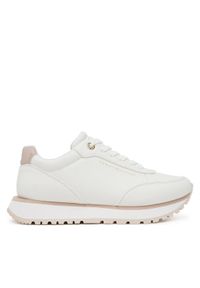 TOMMY HILFIGER - Tommy Hilfiger Sneakersy Low Cut Lace-Up T3A9-33996-1355A Biały. Kolor: biały. Materiał: skóra