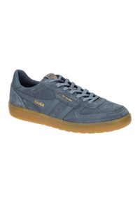 Sneakersy damskie Gola Hawk Suede 86. Kolor: niebieski. Materiał: zamsz, skóra. Sport: turystyka piesza