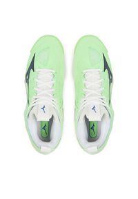 Mizuno Buty halowe Wave Momentum 3 V1GA2312 Zielony. Kolor: zielony. Materiał: materiał. Model: Mizuno Wave #4