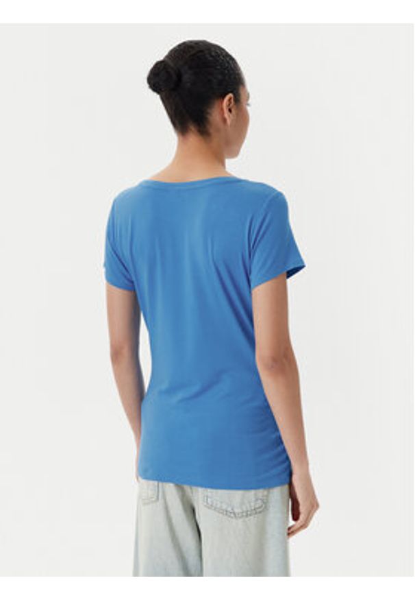 Liu Jo Beachwear T-Shirt VA5157 JS360 Niebieski Regular Fit. Kolor: niebieski. Materiał: wiskoza