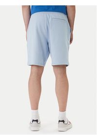 TOMMY HILFIGER - Tommy Hilfiger Szorty sportowe Logo MW0MW43068 Błękitny Regular Fit. Kolor: niebieski. Materiał: bawełna. Styl: sportowy #4