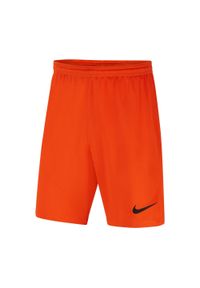 Spodnie treningowe chłopięce Nike Dry Park Iii NB K. Kolor: pomarańczowy. Długość: krótkie