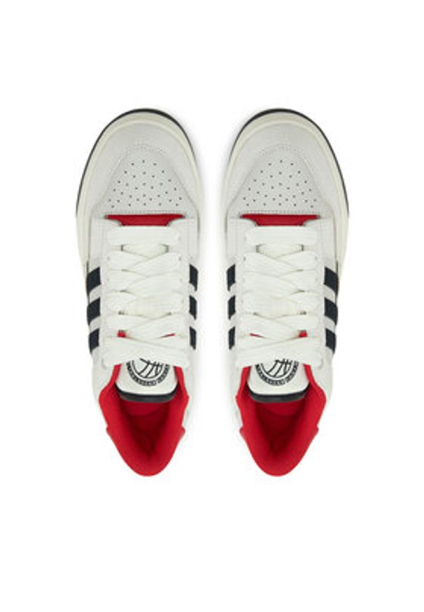 Adidas - adidas Sneakersy Rapid Court Low JR3158 Beżowy. Kolor: beżowy. Materiał: skóra