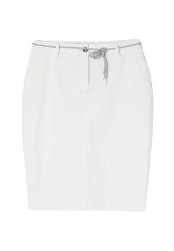 Tatuum Spódnica midi Hinoki 1 T2307.174 Biały Loose Fit. Kolor: biały. Materiał: bawełna