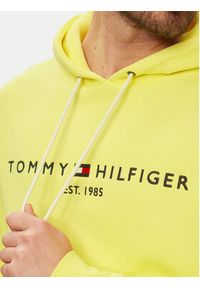 TOMMY HILFIGER - Tommy Hilfiger Bluza Logo MW0MW11599 Żółty Regular Fit. Kolor: żółty. Materiał: syntetyk #5
