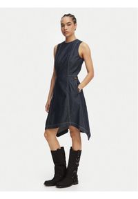 G-Star RAW - G-Star Raw Sukienka jeansowa D29077-D539 Granatowy Regular Fit. Kolor: niebieski. Materiał: bawełna #1