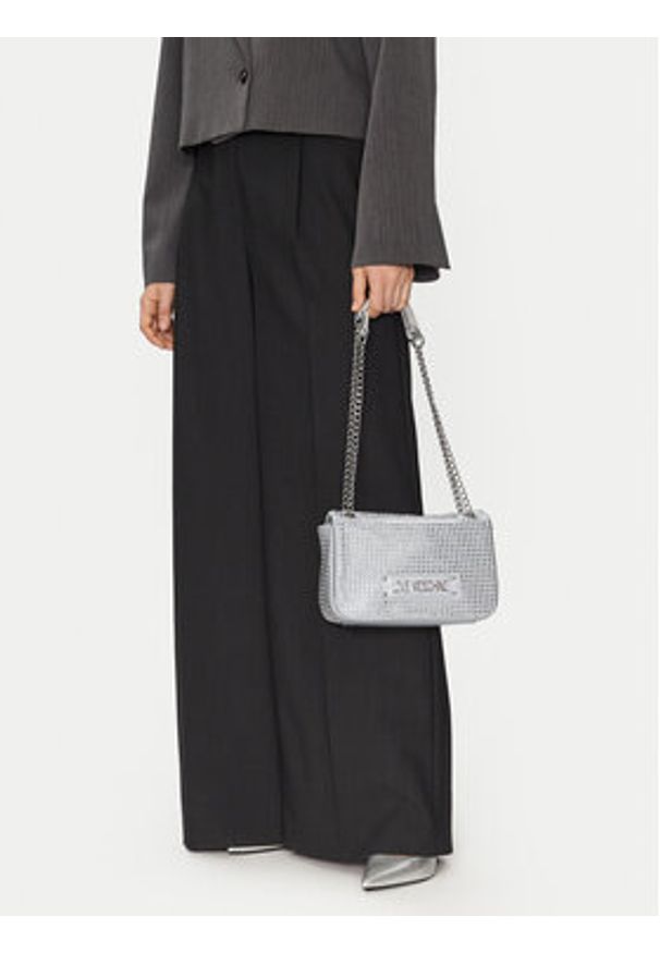 Love Moschino - LOVE MOSCHINO Torebka JC4136PP1MLL196B Srebrny. Kolor: srebrny