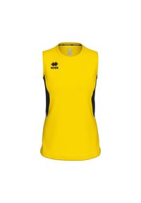 ERREA - Damski tank top Errea Carry. Kolor: żółty, czarny, wielokolorowy. Długość rękawa: bez rękawów. Styl: sportowy #1
