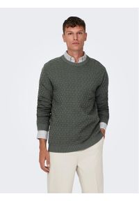 Only & Sons Sweter 22026559 Szary Regular Fit. Kolor: szary. Materiał: syntetyk