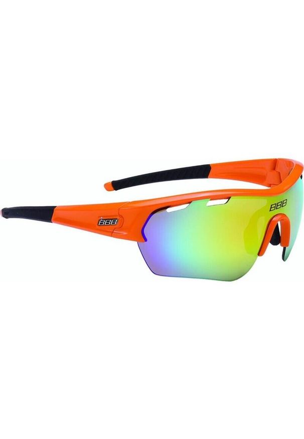 BBB CYCLING - Okulary przeciwsłoneczne 3 ekrany BBB Cycling Select. Kolor: pomarańczowy