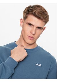 Vans Bluza Core Basic Crew Fleece VN0A7YDU Niebieski Classic Fit. Kolor: niebieski. Materiał: bawełna, syntetyk