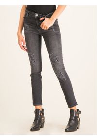 My Twin Jeansy Skinny Fit 201MP2311 Czarny Skinny Fit. Kolor: czarny. Materiał: jeans #1