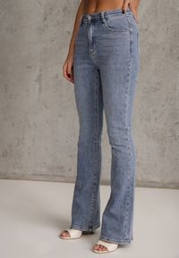Renee - Niebieskie Bawełniane Jeansy Dzwony High Waist Kelapheu. Stan: podwyższony. Kolor: niebieski #3