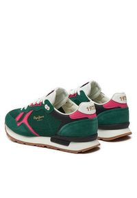 Pepe Jeans Sneakersy Brit Retro W PLS40008 Zielony. Kolor: zielony #3