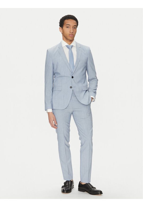 Hugo - HUGO Garnitur Arti/Hesten232X 50540341 Błękitny Extra Slim Fit. Kolor: niebieski. Materiał: syntetyk