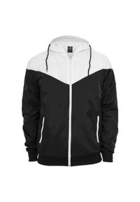 Urban Classics - Męska Kurtka Soft Shell Arrow Windrunner. Kolor: biały, czarny, wielokolorowy