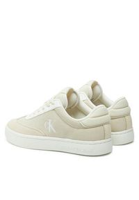 Calvin Klein Jeans Sneakersy Classic Cupsole Low Mix Mg Wn YW0YW01636 Écru. Materiał: materiał