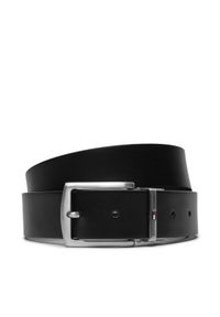 TOMMY HILFIGER - Tommy Hilfiger Pasek Męski Denton 3.5 Rev AM0AM13012 Granatowy. Kolor: niebieski. Materiał: skóra #1