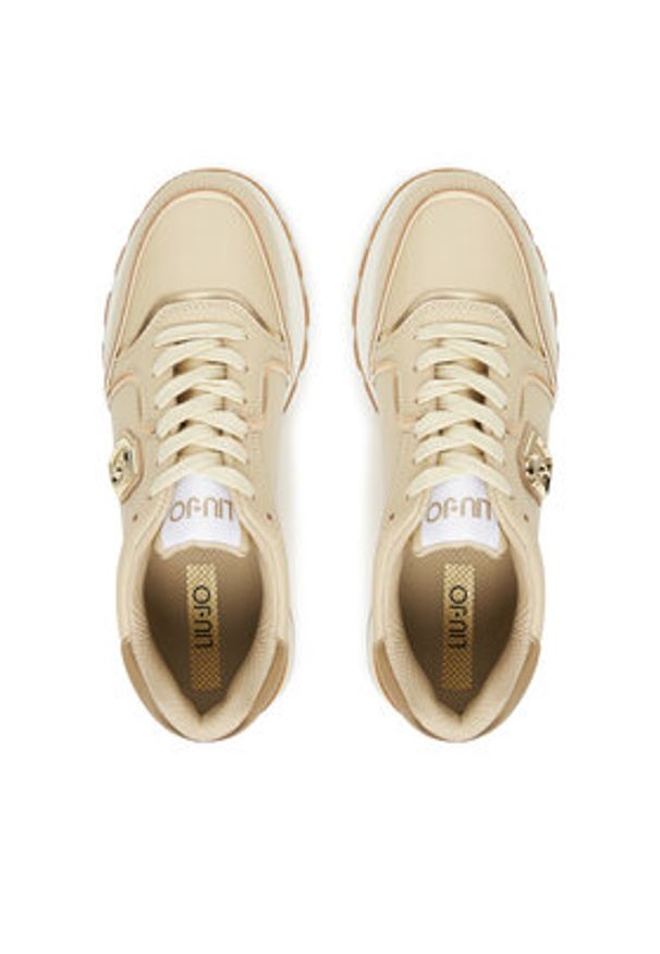 Liu Jo Sneakersy Amazing 25 BF5049 PX026 Beżowy. Kolor: beżowy. Materiał: skóra