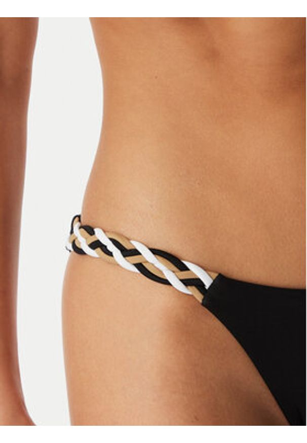BOSS Dół od bikini 50561431 Czarny Regular Fit. Kolor: czarny. Materiał: syntetyk