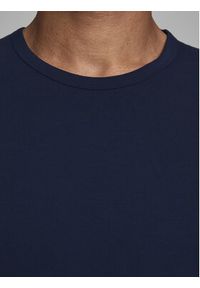 Jack & Jones - Jack&Jones T-Shirt Basic 12058529 Granatowy Stretch Fit. Kolor: niebieski. Materiał: bawełna