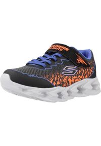 skechers - Buty do chodzenia dla dzieci Skechers 400603LBBOR. Okazja: na co dzień. Zapięcie: rzepy. Kolor: czarny. Materiał: tkanina, syntetyk, materiał. Szerokość cholewki: normalna. Sport: turystyka piesza