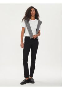 TOMMY HILFIGER - Tommy Hilfiger Spodnie materiałowe Elevated WW0WW39721 Czarny Slim Fit. Kolor: czarny. Materiał: wiskoza