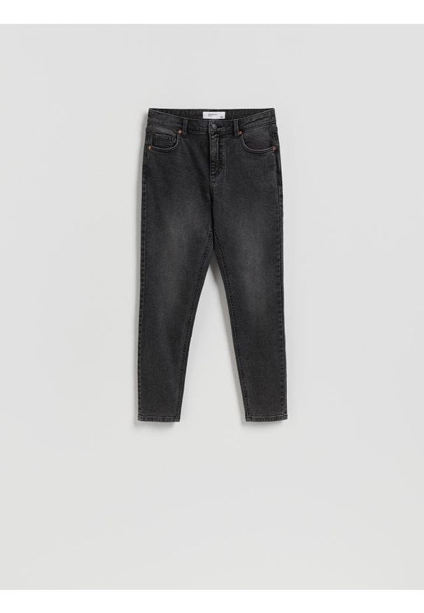 Reserved - Jeans slim fit mid rise - szary. Kolor: szary