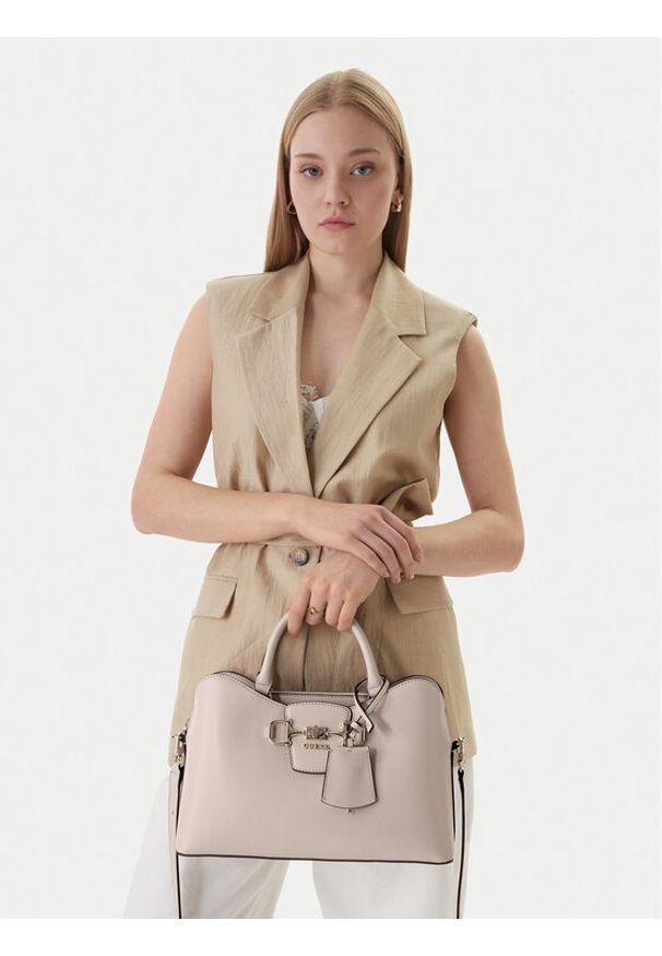 Guess Torebka Janie HWVG99 10060 Écru. Materiał: skórzane