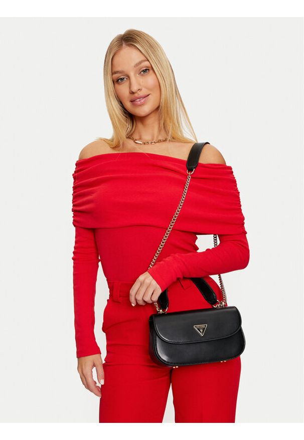 Guess Torebka Daryna HWVG94 93210 Czarny. Kolor: czarny. Materiał: skórzane