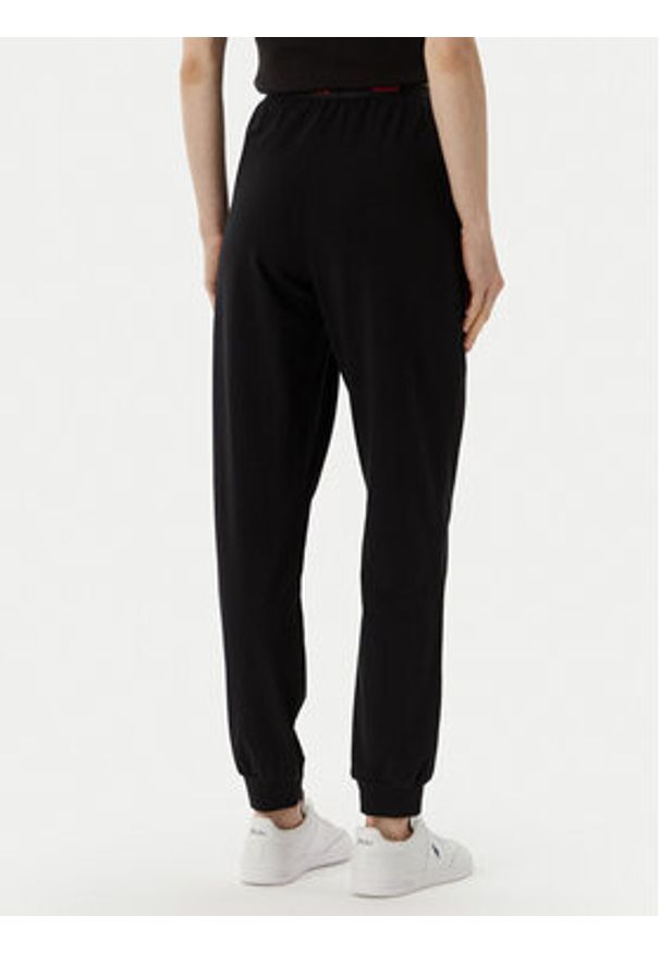 Hugo - HUGO Spodnie piżamowe 50575186 Czarny Slim Fit. Kolor: czarny. Materiał: bawełna
