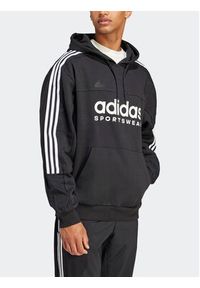 Adidas - adidas Bluza House of Tiro IV8126 Czarny Loose Fit. Kolor: czarny. Materiał: bawełna #5