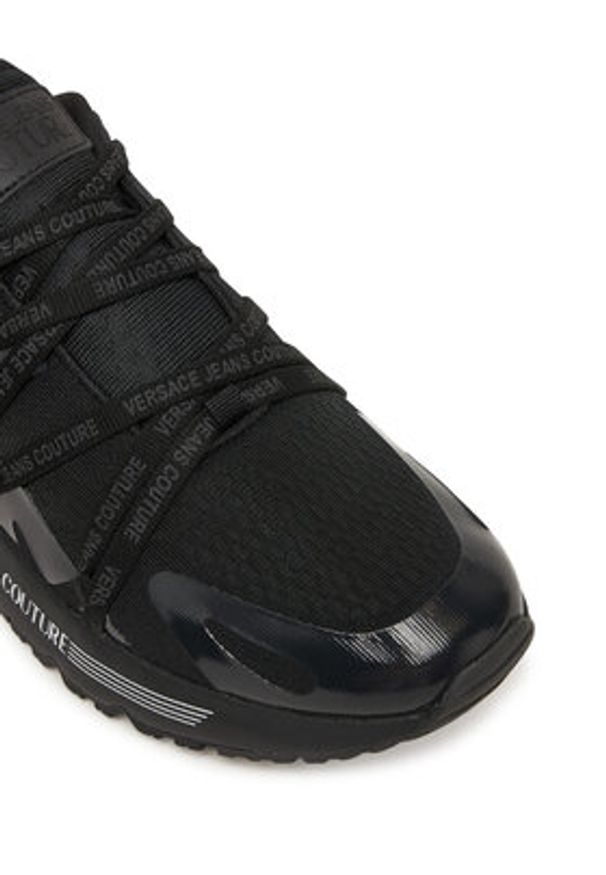 Versace Jeans Couture Sneakersy 79YA3SA8 ZSD07 Czarny. Kolor: czarny. Materiał: materiał