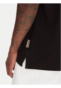 Just Cavalli Polo 78OAGT15 Czarny Regular Fit. Typ kołnierza: polo. Kolor: czarny. Materiał: bawełna #5