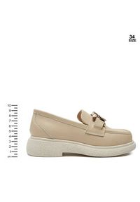 Patrizia Pepe Loafersy PJ282.22 Beżowy. Kolor: beżowy. Materiał: skóra #8