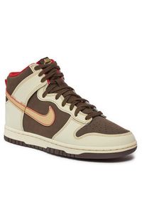 Nike Buty Dunk Hi Retro Se FB8892-200 Brązowy. Kolor: brązowy. Materiał: skóra