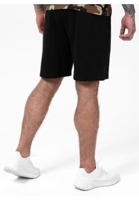 PITBULL - Spodnie sportowe męskie Pitbull West Coast Terry Group Trackshorts. Kolor: czarny. Materiał: dresówka. Długość: długie