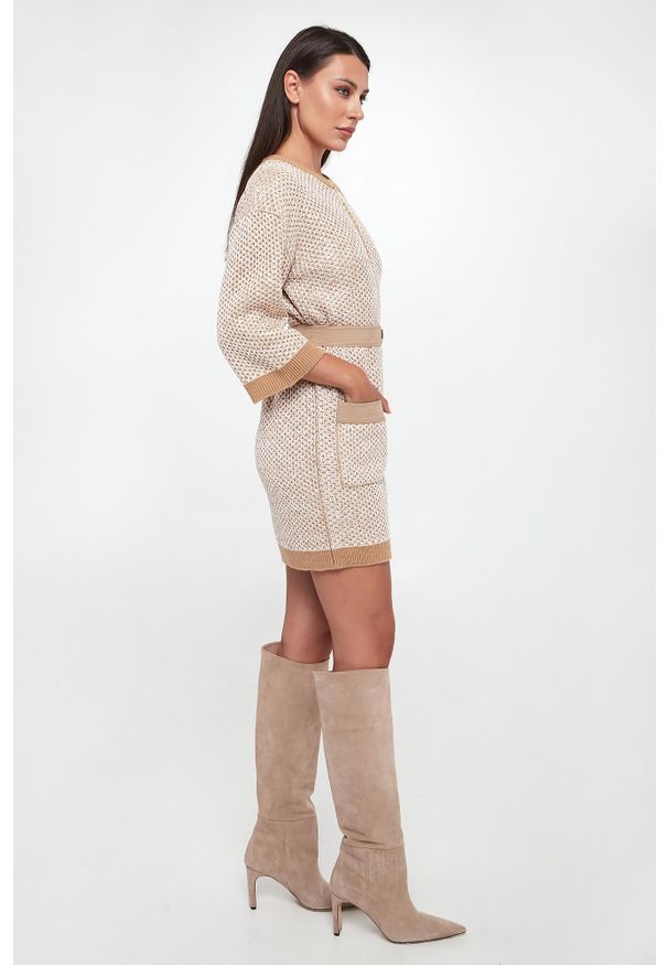 Elisabetta Franchi - Sukienka cekinowa mini ELISABETTA FRANCHI. Długość: mini