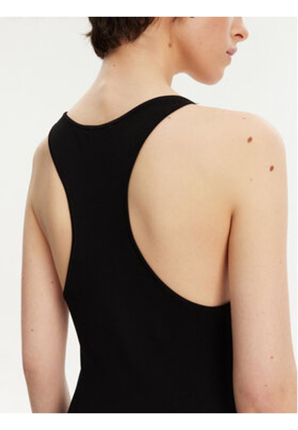 Calvin Klein Jeans Sukienka codzienna J20J225296 Czarny Slim Fit. Okazja: na co dzień. Kolor: czarny. Materiał: wiskoza. Typ sukienki: proste. Styl: casual