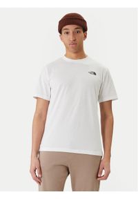 The North Face T-Shirt Vertical NF0A8GV1 Biały Regular Fit. Kolor: biały. Materiał: bawełna #1