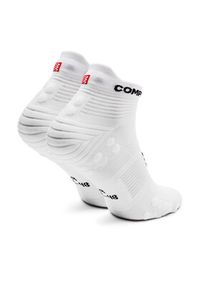 Compressport Skarpety Niskie Unisex Pro Racing Socks V4.0 Run Low XU00047B Biały. Kolor: biały. Materiał: materiał, poliamid. Sport: bieganie