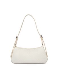 Calvin Klein Torebka Emblem Aop Small Shoulder Bag LV04F3324G Écru. Kolor: kremowy. Materiał: skórzane #6