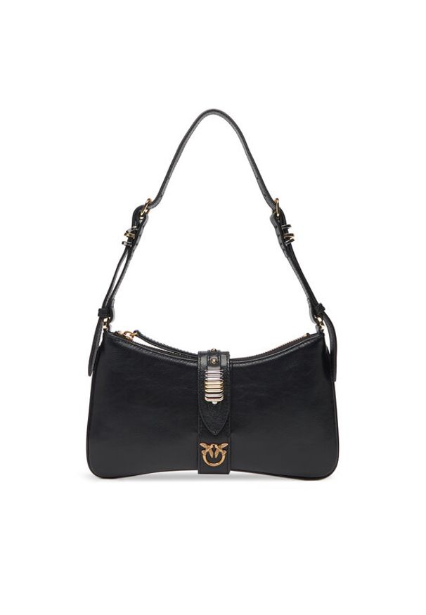 Pinko - PINKO Torebka Arthemis Shoulder Mini AI 24-25 PLTT 103512 A29V Czarny. Kolor: czarny. Materiał: skórzane