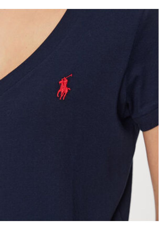 Polo Ralph Lauren T-Shirt 211902403002 Granatowy Regular Fit. Typ kołnierza: polo. Kolor: niebieski. Materiał: bawełna