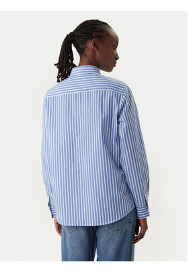 Tommy Jeans Koszula DW0DW22211 Niebieski Regular Fit. Kolor: niebieski. Materiał: bawełna