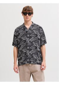 Jack & Jones Koszula Jeff 12288854 Czarny Relaxed Fit. Kolor: czarny. Materiał: wiskoza #1