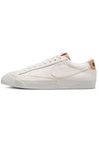 Buty Nike Blazer Low '77 Prm M DV7231 001 białe. Okazja: na co dzień. Zapięcie: sznurówki. Kolor: biały. Materiał: materiał, tkanina, syntetyk, guma. Szerokość cholewki: normalna