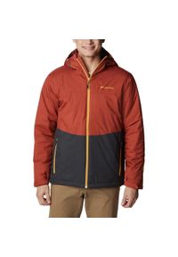 columbia - Kurtka Street męska Columbia Point Park Insulated. Kolor: czerwony, wielokolorowy, szary. Sezon: lato, zima, jesień, wiosna